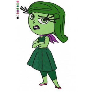 Inside Out Disgust Embroidery Design